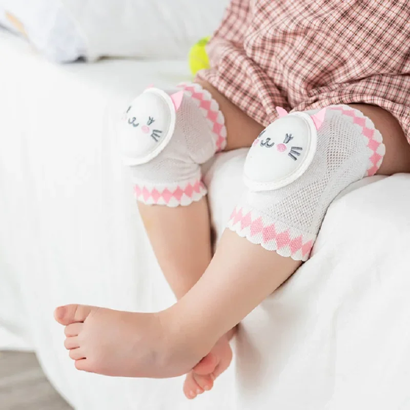 

Infant Knee Pads Summer Thin Mesh Crawling Knee Protection Toddler Boys Girls Kneepad 0-3 Years Baby Accessories