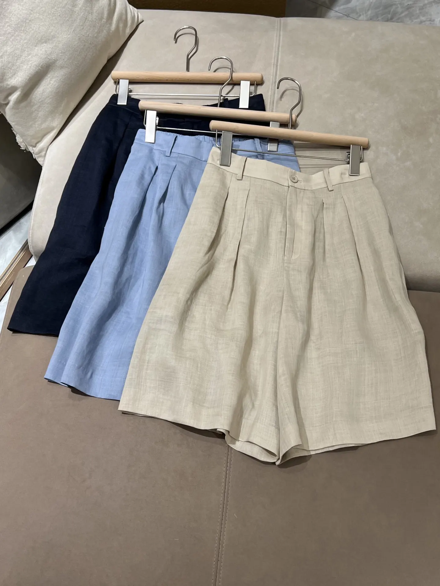 Women's Summer Thin Casual Mid-length Pants Wide-leg Straight-leg Pants