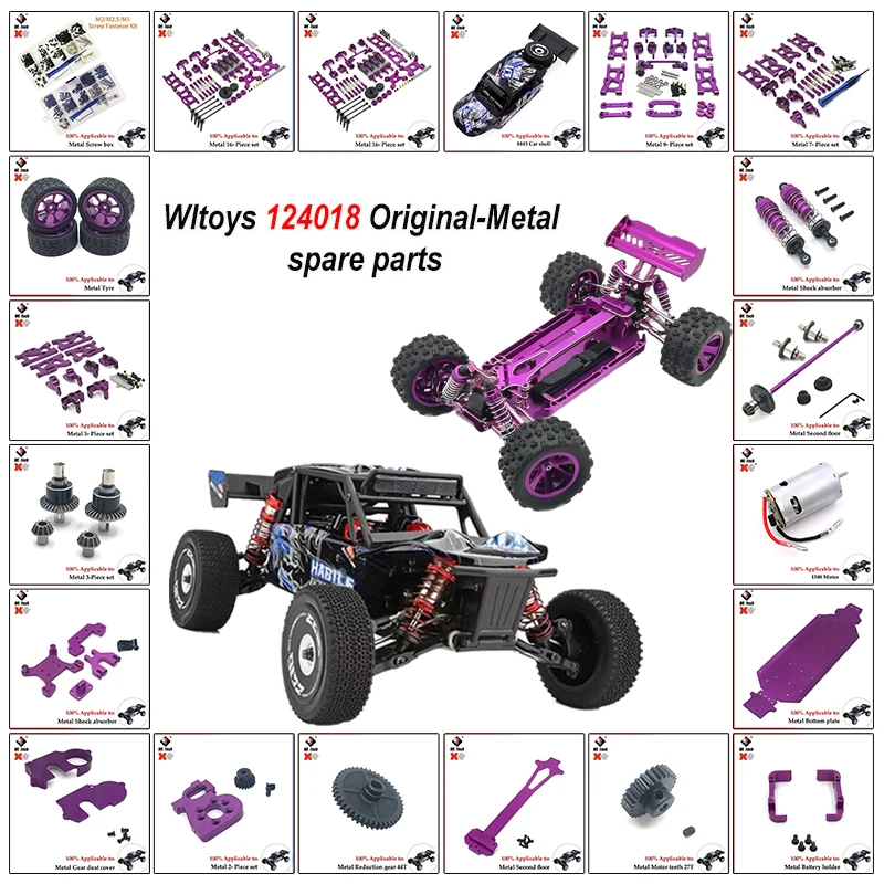 

100%WLtoys 124018 124019 144010 144001 144002 124016 127017 LC 1/14 Parts - Upgraded Metal Steering Device