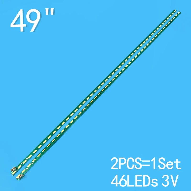 2 stücke LED-Streifen für lig 49 lf5400 49 lf5410 49 lf5900 49 lf6900 49 uf6907 49 lf590v 49 lf540v 49lf5400-ca LC49LX310C-CA 49lf5420-cb