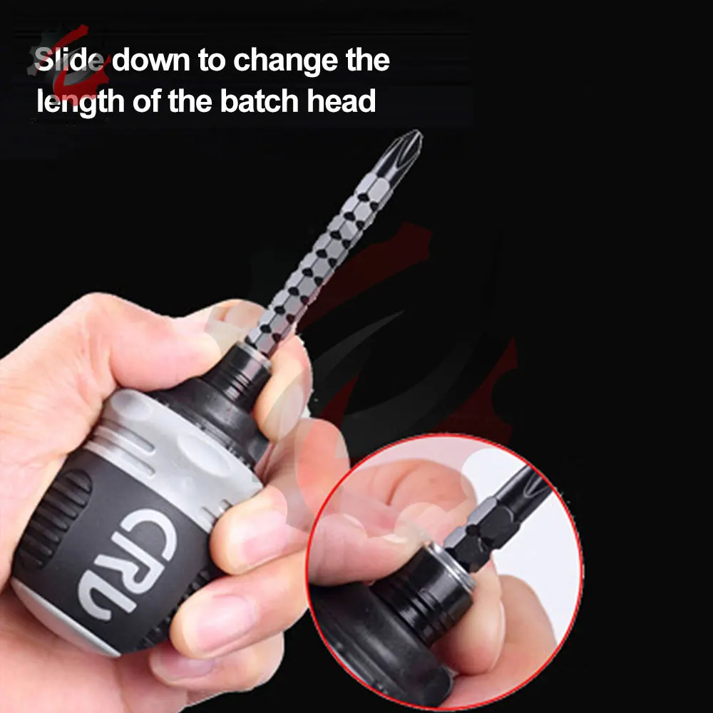 26 in 1 Ratchet Screwdriver Set Magnetic Dual-purpose Batch Head Telescopic Labor-Saving Screwdriver Hand Tool