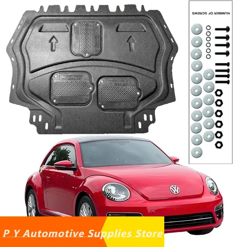 

For VW Beetle 2012-2019 1.2T 1.4T Under Engine Guard Splash Shield Mud Fender Cover Plate Fender Mudguard Protector Alloy