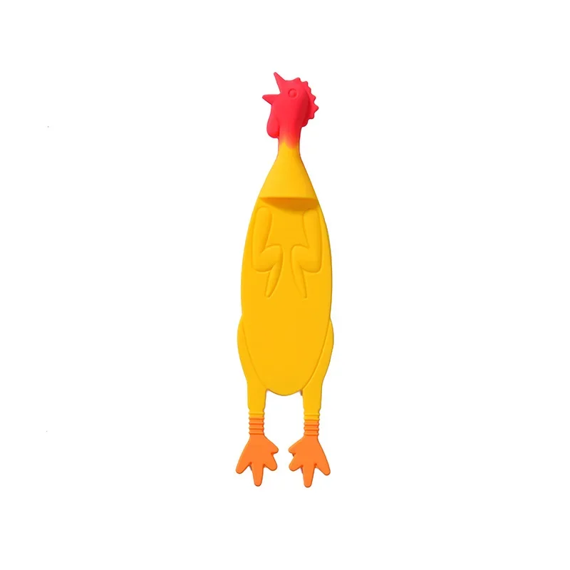 Funny Chicken Shape Bookmarks para crianças, Soft Reading Tools, Presente do aluno e do professor