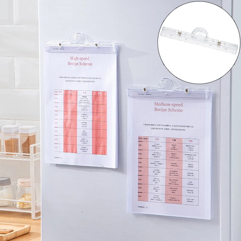 

1/2Pcs Magnetic Transparent File Folders Strong Suction File Folders Multifunctional File Folders Magnetic Index Page Holder