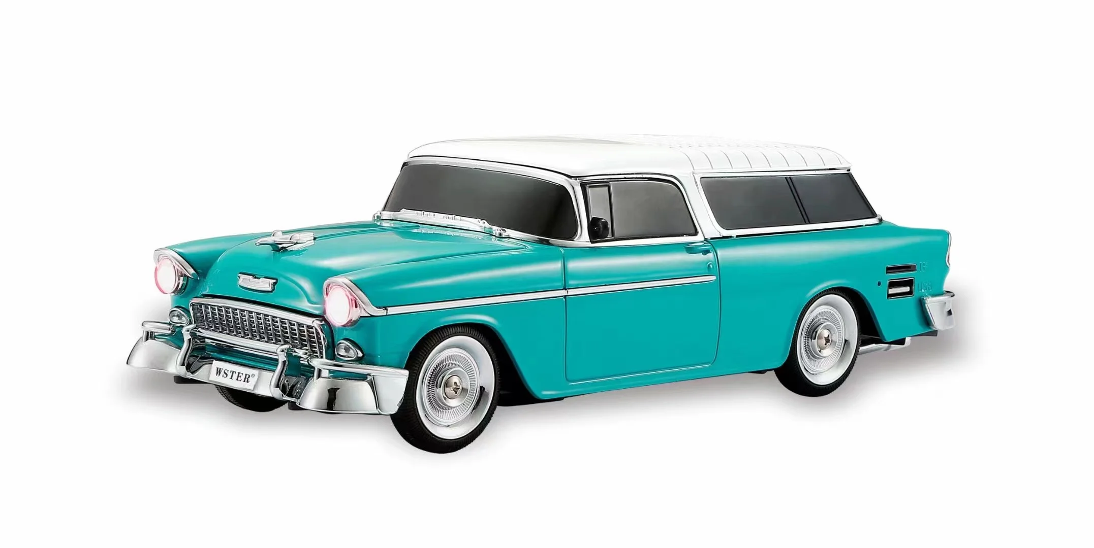 スマート スピーカー 1/18 USB microSD 1955 ベルエアワゴン EONKO WS-1955 Nomad Deep Bass Car Shaped Bluetooth Speaker with TF