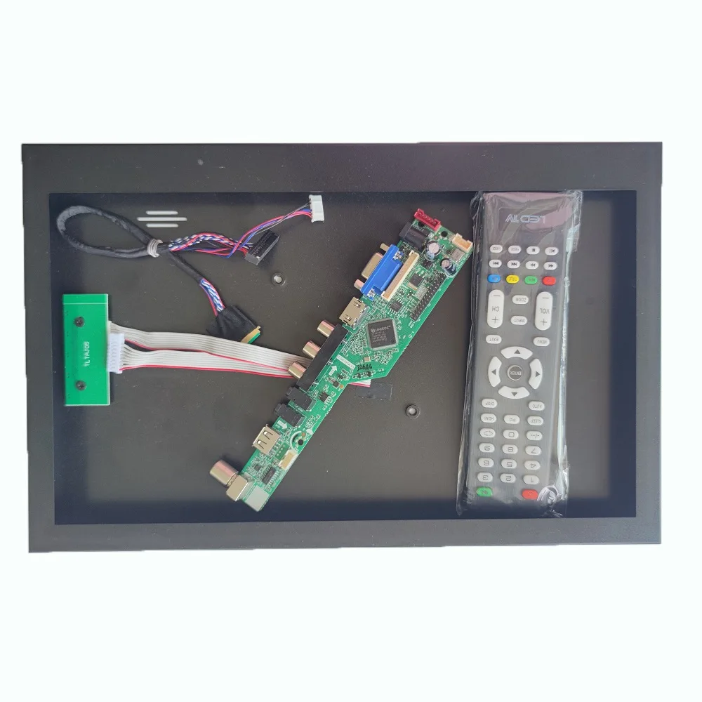 

Kit for 40pin 15.6" LTN156AT30 1366*768 LCD LVDS Aluminum alloy metal case panel back cover box + AV VGA TV Controller board USB