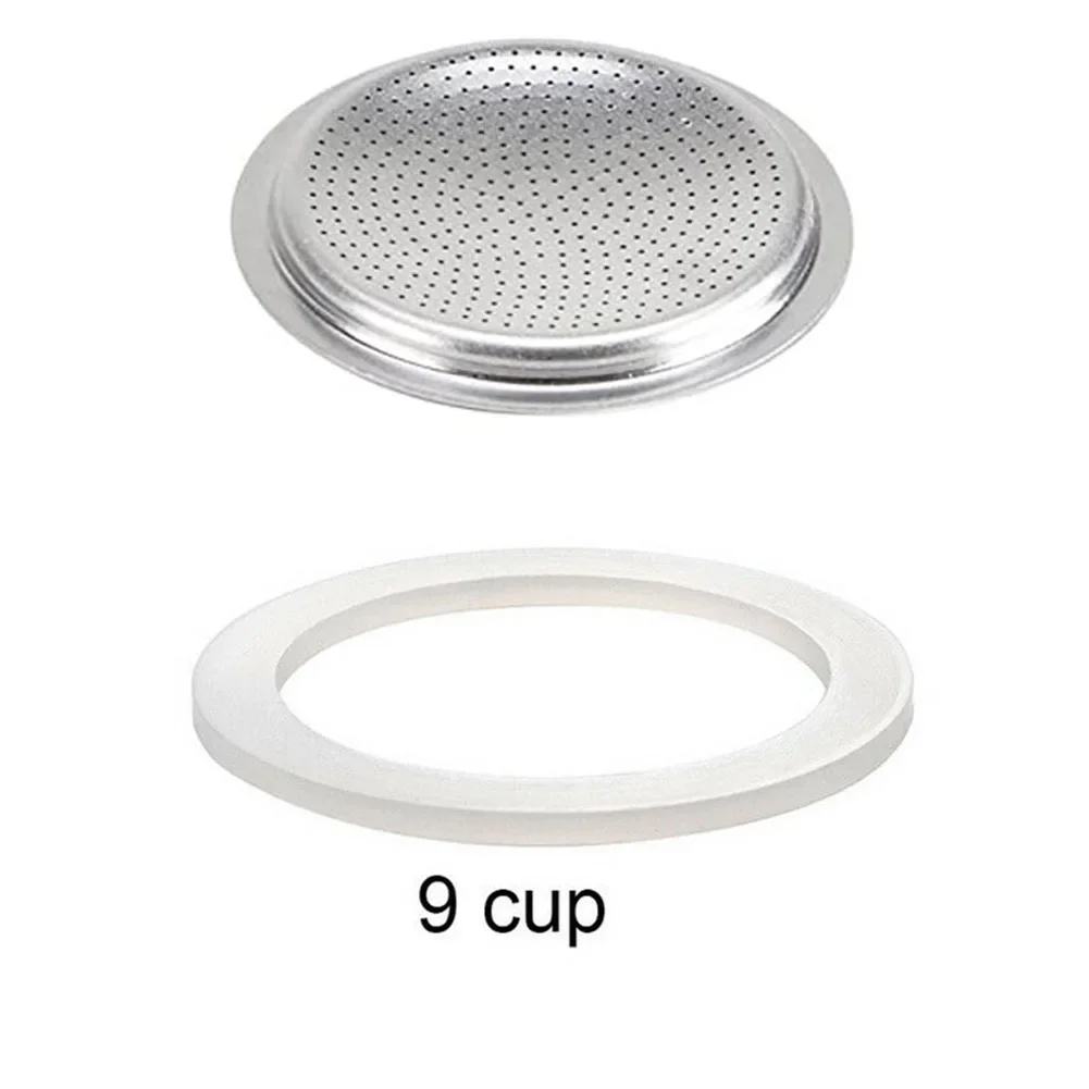 Joint d'étanchéité en caoutchouc de silicone pour cafetière expresso, pot de cuisinière, moka, dessus, pièces, 1 jeu