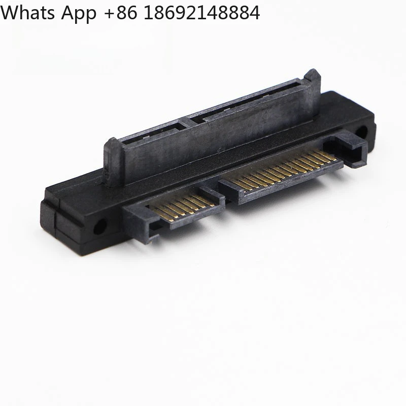 

SATA7 + 15pin elbow 90 degree positive direction adapter SATA male to female adapter hard disk port adapter