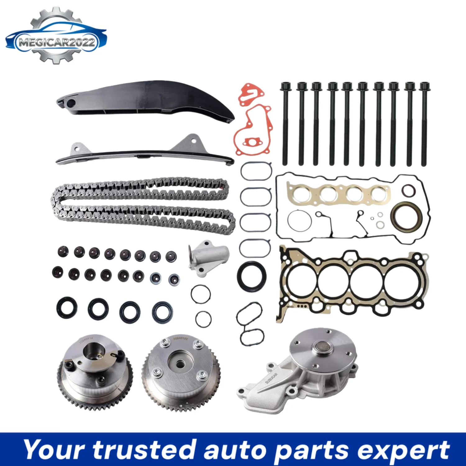 G4NH Timing Chain Kit Water Pump Head Gaskets For Hyundai Kia Elantra Forte 2.0L 24370-2E000 243702E000 24321-2E000 243212E000