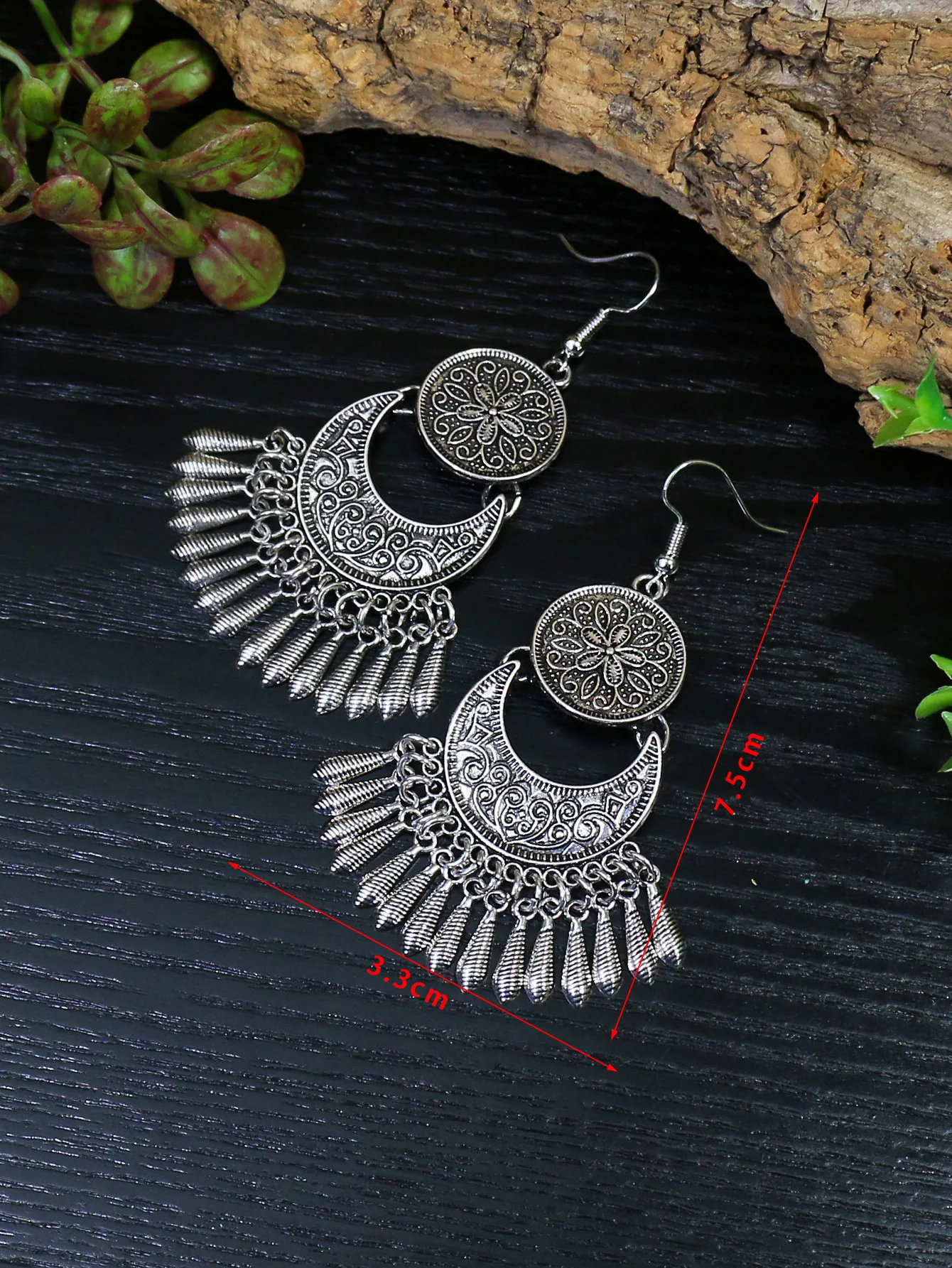 Ethnic Style Metal Long Style Tassel Earrings Retro Premium Earrings Jewelry Ladies Gift