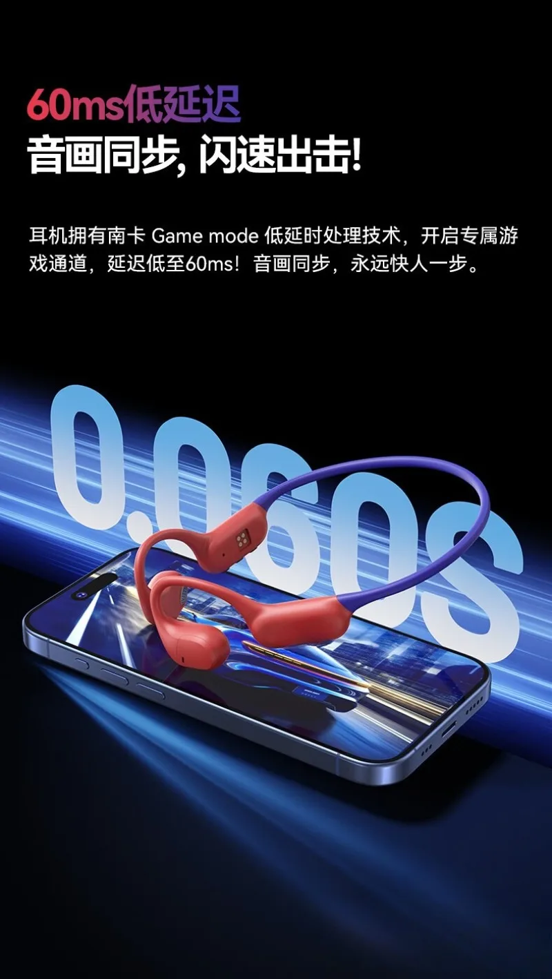 سماعات توصيل هوائية عالية الجودة وسهلة الاستخدام، وآذان بلوتوث مطورة جديدة، تعمل لاسلكيًا مقاومًا للعرق.