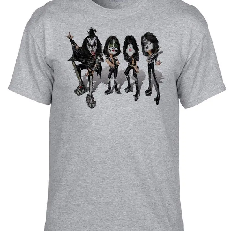 

Серая футболка KISS Metal Rules Rock Music 500_Grey
