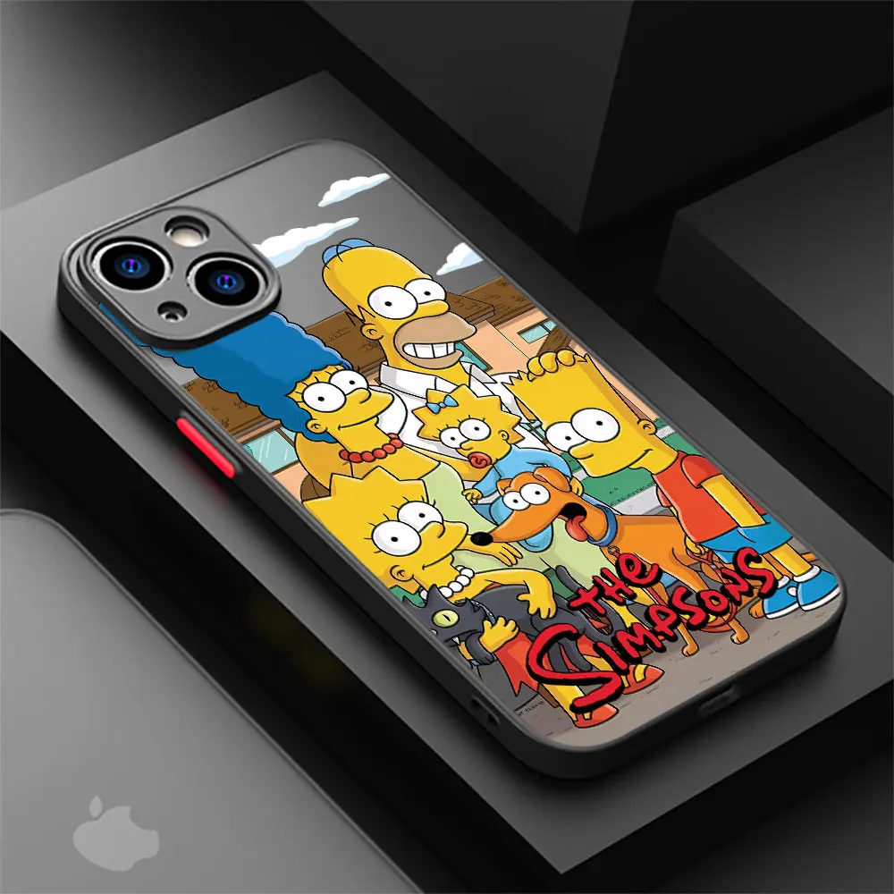 Homer-Apple Phone Case,iPhone8,xr,11 pro,se 2022,14 plus,7,6,xs,max,13,12,mini,15,14 promax用のソフトケース