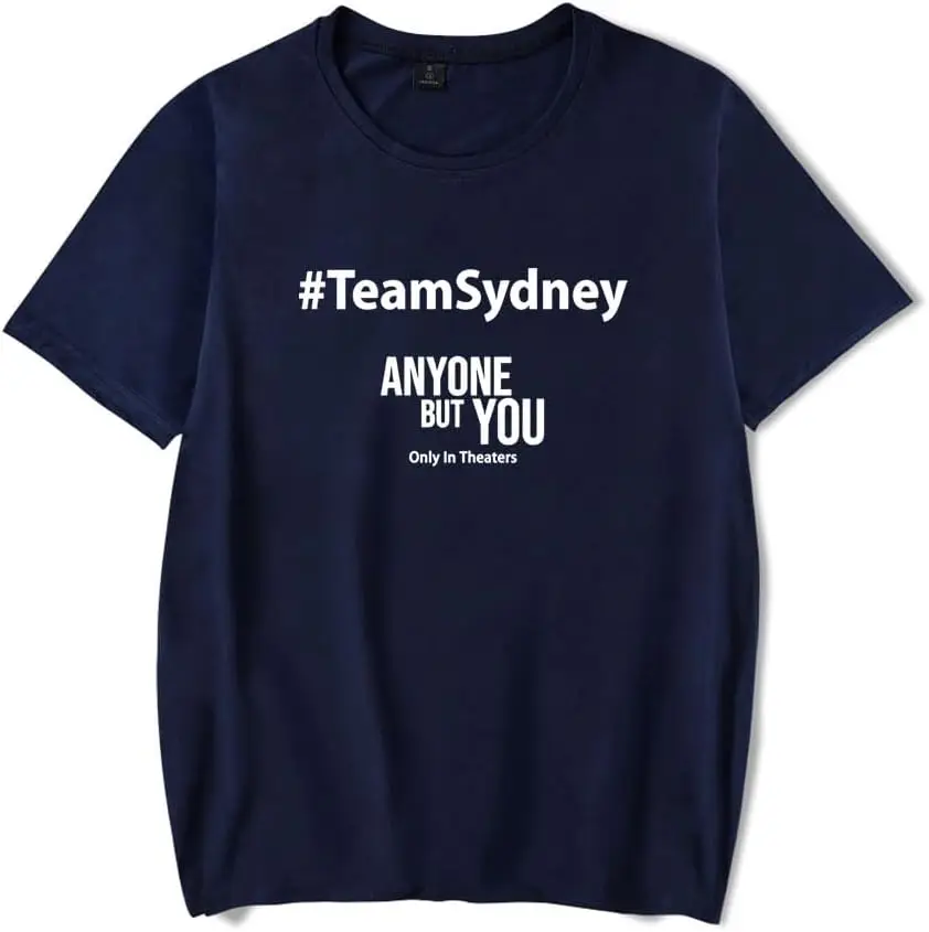 Team Sydney Anyone But You Merch T-Shirt Movie Series Crewneck Short Sleeve Tshirt Men/Women Fans Tops