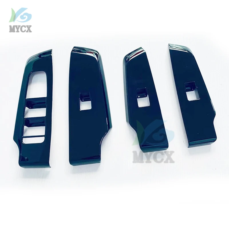 

For Mitsubishi outlander 2022 2023 carbonfiber Car Interior Door Window Lift Glass Switch Buttons Cover Molding Car Accessories