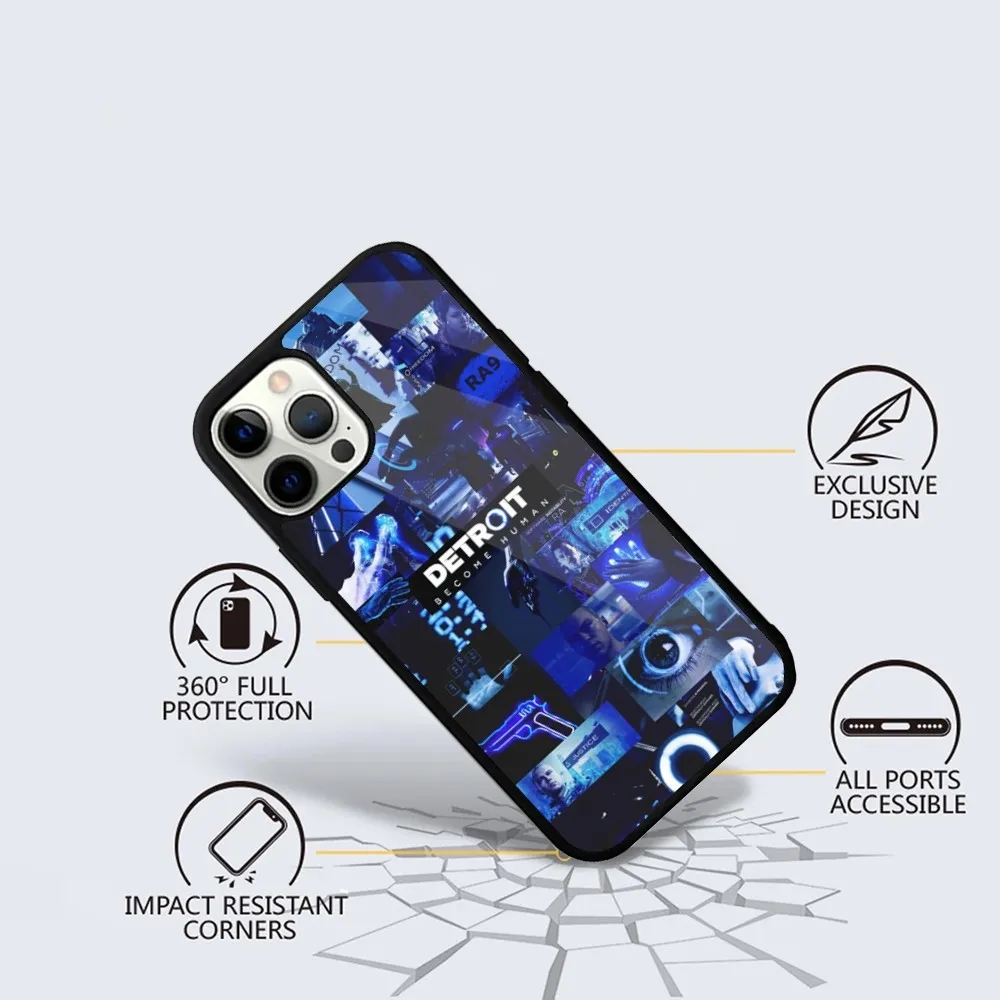 Detroit Become Human Phone Case For iPhone 15,14,13,12,11,Plus,Pro,Max Mini Magsafe Magnetic Wireless Charging