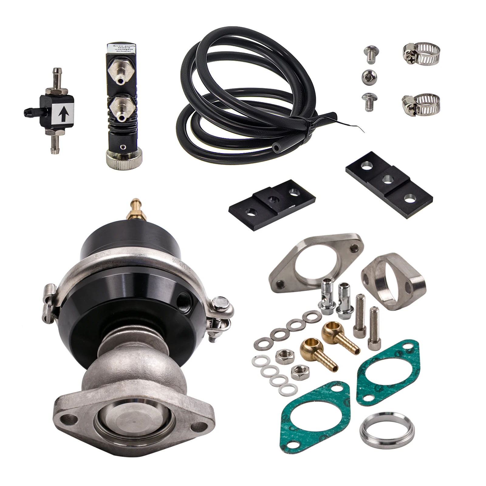 338mm Turbo External Wastegate w/ Spring + Boost Controller Kit 30 PSI Adjustable