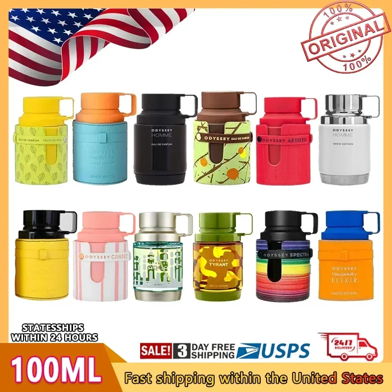 100ml 3,4 onças melhor presente ARMAF masculino Odyssey Mandarin Sky para homens Eau De Parfum Spray
