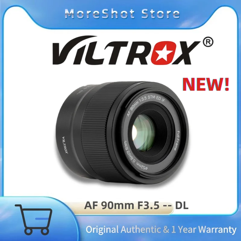 Viltrox AF 90mm F3.5 Full-Frame Lens DL Mount Seamlessly Intergrated Fast Accurate Autofocus for DJI Inspire 3, Ronin 4D