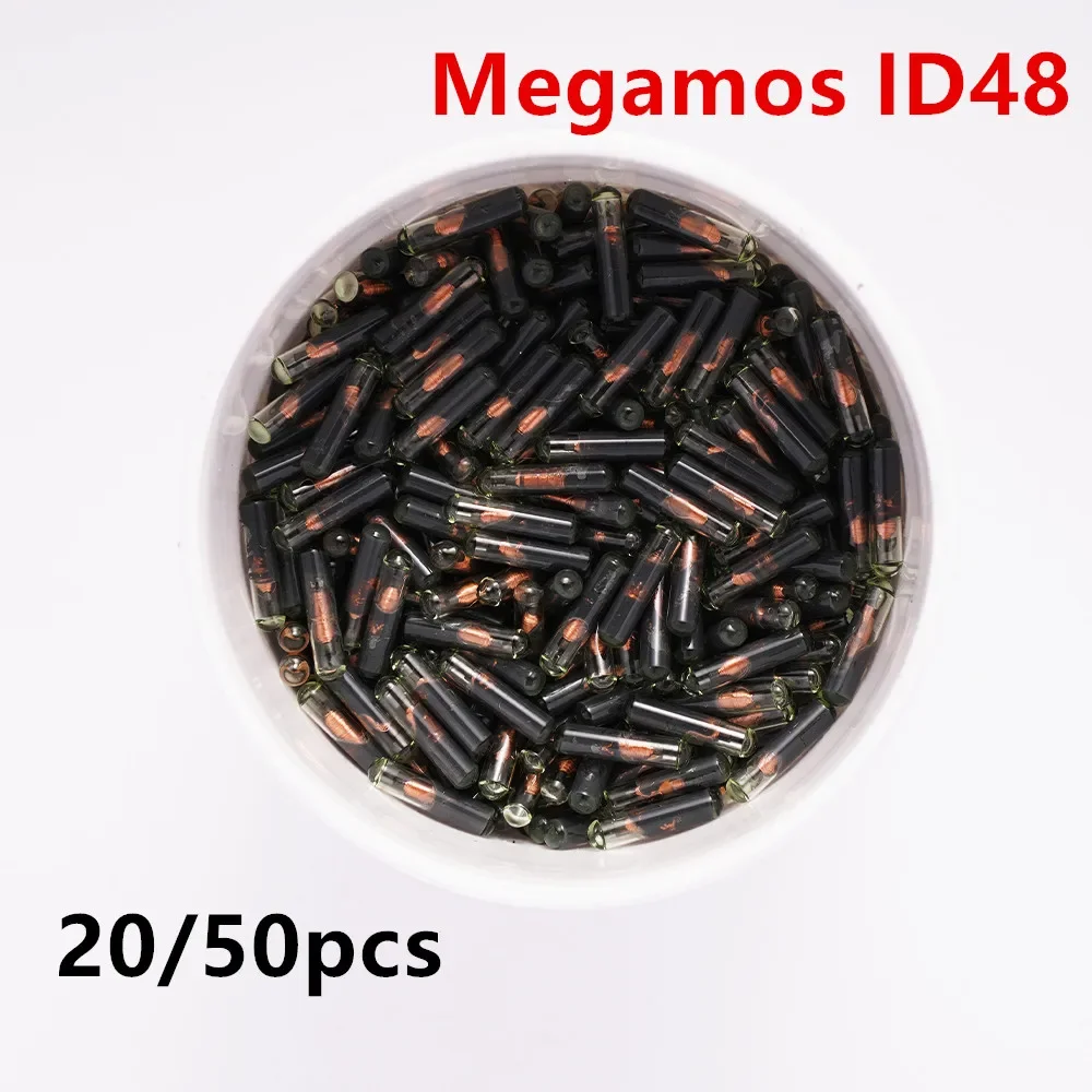 20/50pcs Megamos ID48 48 transponder chip TP08 Glass chip for car key blank (aftermarket )