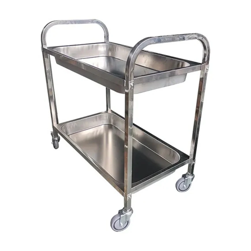 

Commercial Kitchen Equipment Stainless Steel Trolley 304 Food Service Trolley Carts