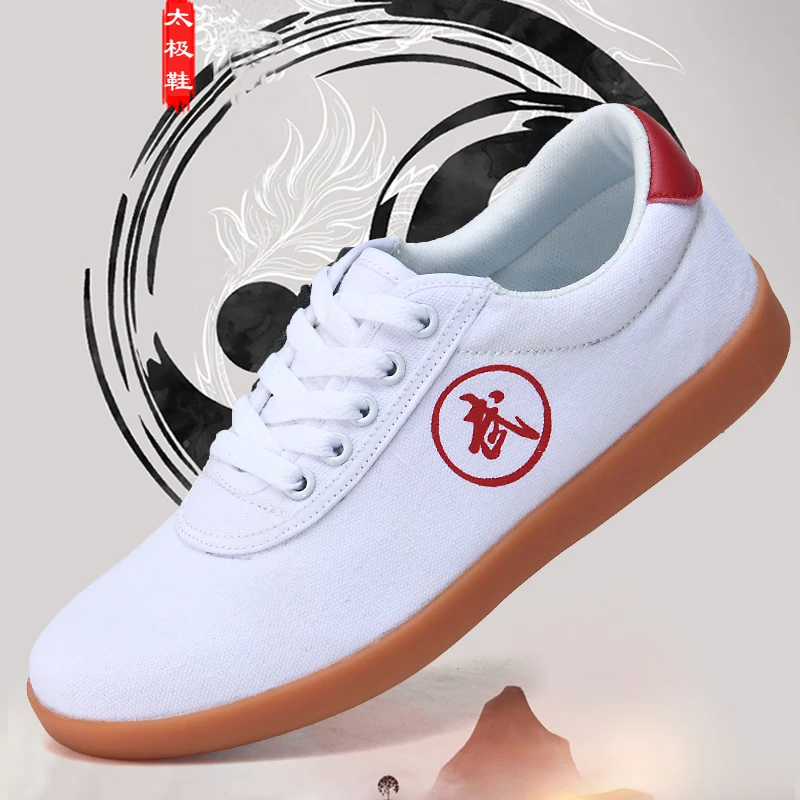 Men's and Women's Tai Chi Shoes, Couple's Shoes, Kung Fu Shoes, Breathable Canvas, Non-Slip, Wear-Resistant Martial Arts Shoes