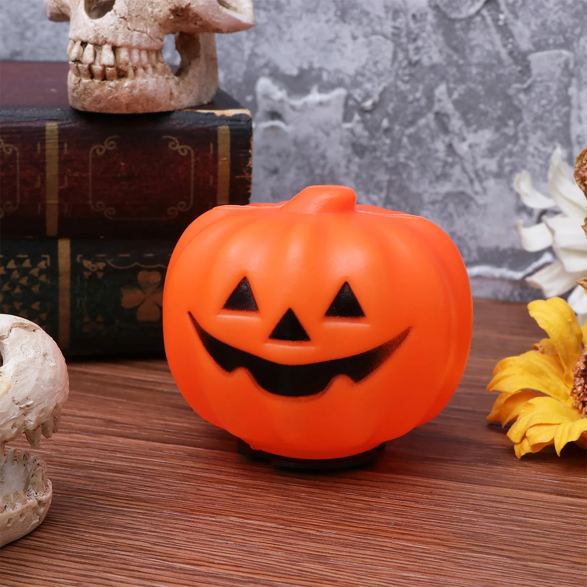 Gift for Friends Halloween Decorations Props Blessing Light Luminous Pumpkin Yellow