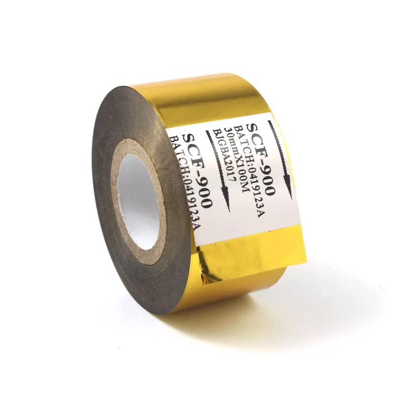 SCF-900 Gold Silver Thermal Printer Ribbon, Ink Heat Transfer Ribbon, Circular Gold and Silver Coding Ribbon