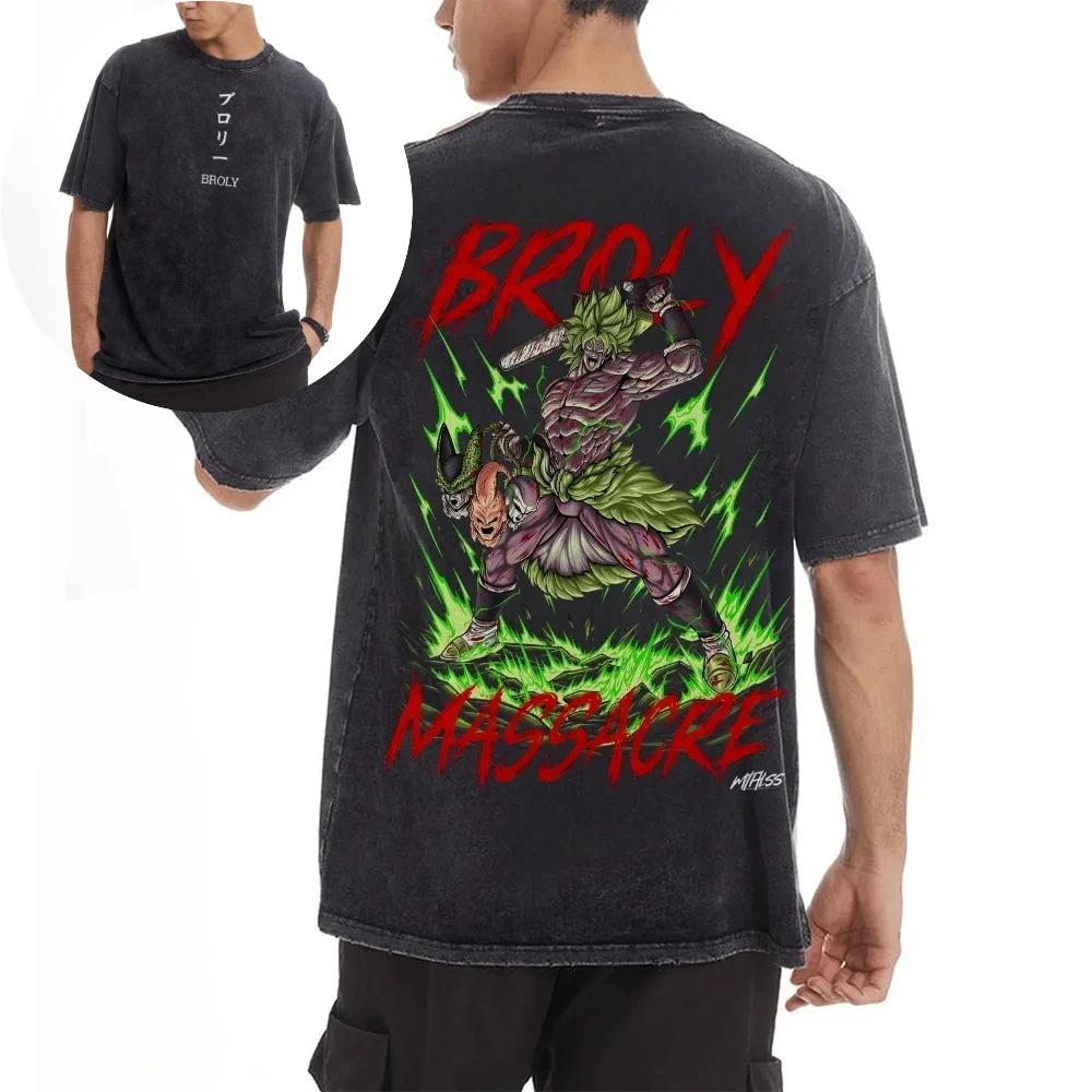 Dragon Ball Super Goku Ultra Instinct noir Anime T-shirt 2025 été hommes coupe ample gris chiné Streetwear coton T-shirt