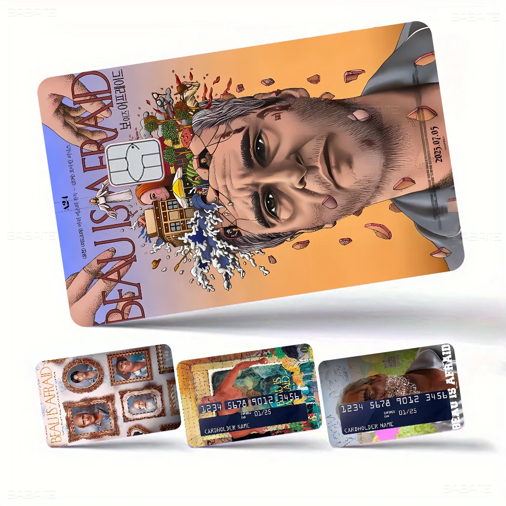 

Movie Beau Is Afraid Anime Cartoon Sticker Film Skin For Credit Card Debit Bank Bus Card