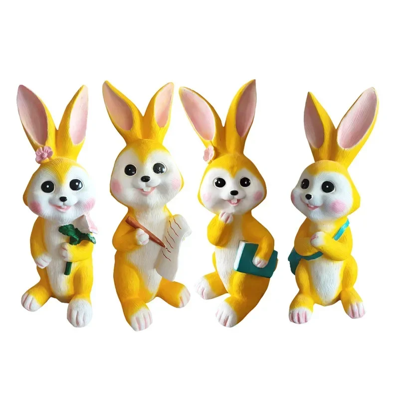 

Luminous rabbit CartoonGarden light Animal modeling Simulation outdoor Homestay lawn landscape