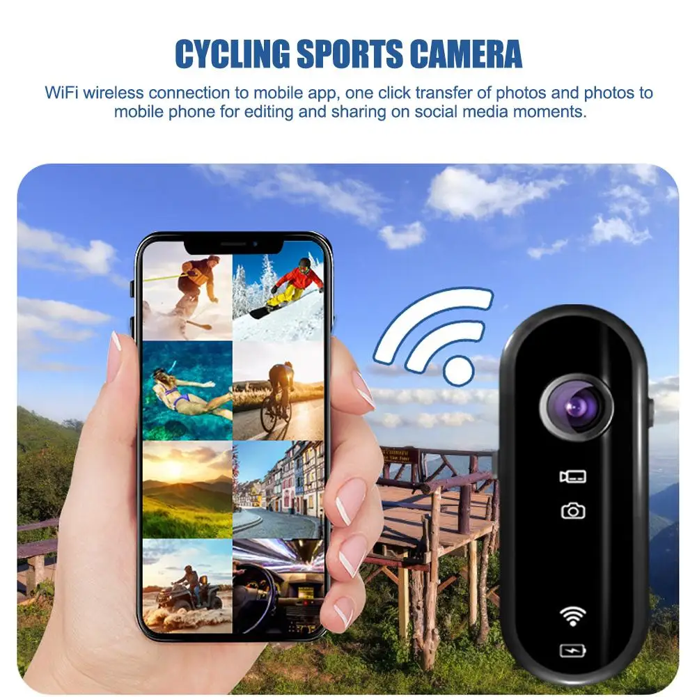 Cycling Sports Camera Wearable Chest Fixed Recorder Thumb Camera Video Recording Artifact Electric Bikes Motorcycles