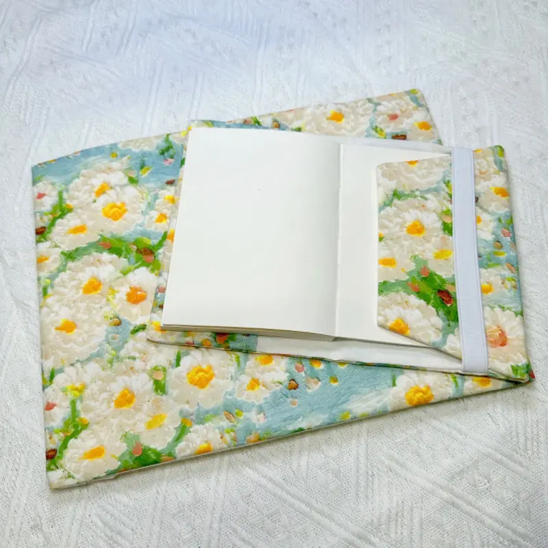 A4/A5/A6/B5 الرجعية زهرة النسيج غطاء للكتب اليدوية القماش كتاب كم ل أسبوعي مذكرات مخطط دفتر كم حامي مكتب