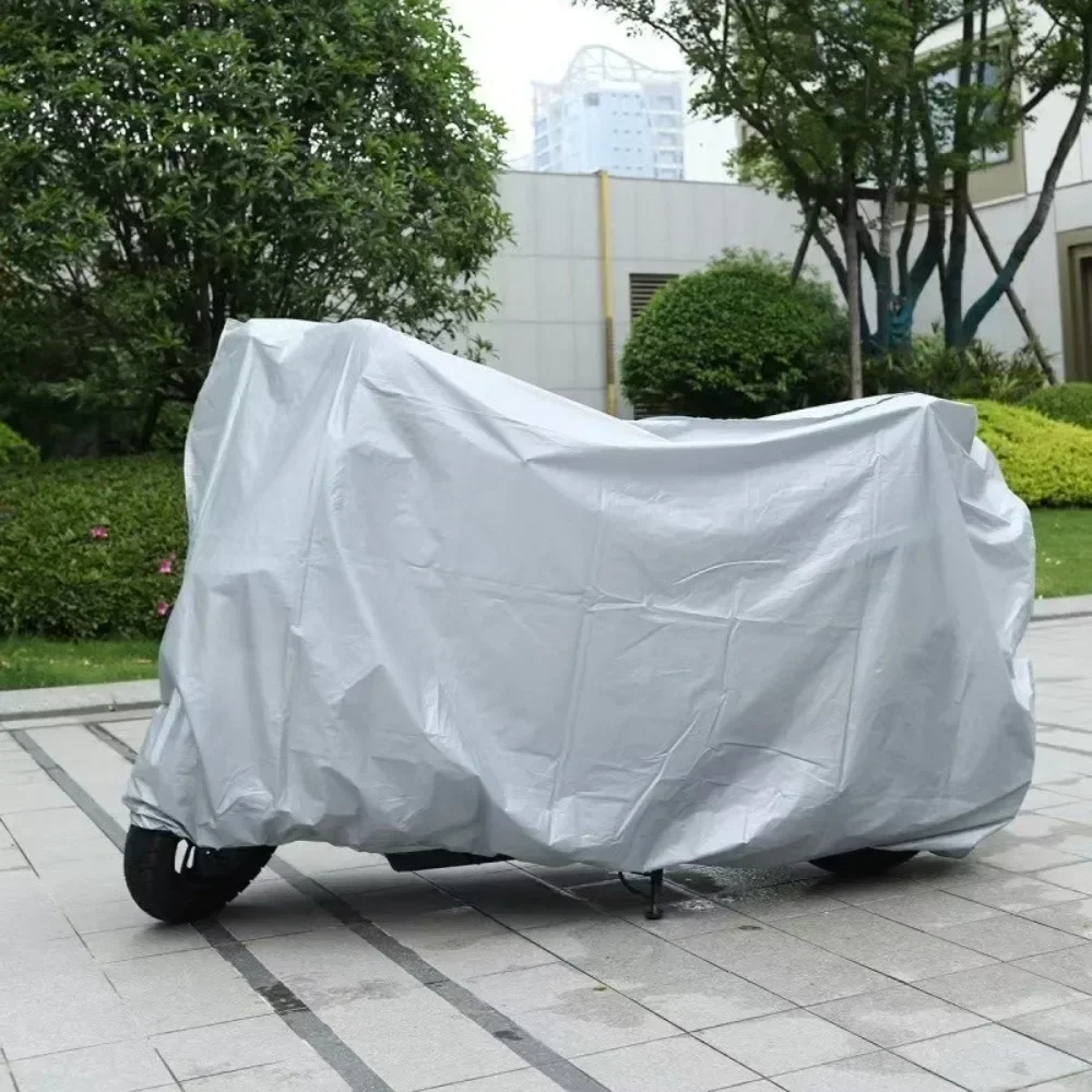 

Universal Motorcycle Cover Sunproof Dustproof Waterproof Bike Scooter Electrombile UV Protection Reflective Stripes