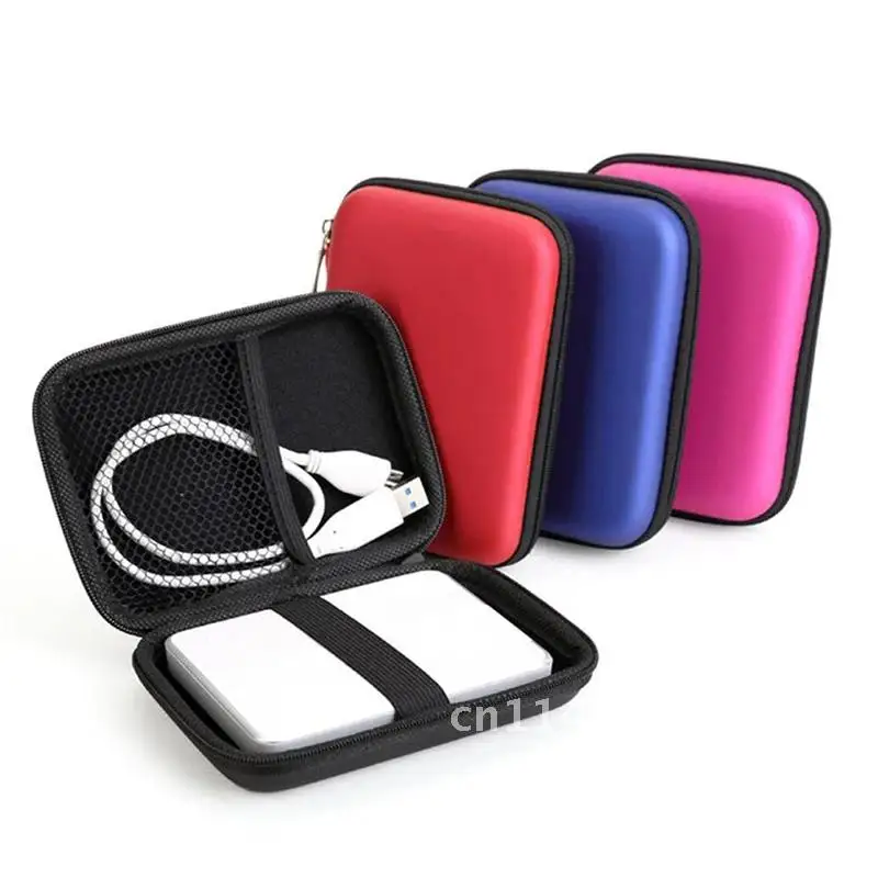 2.5 Inch Mini Portable Zipper Bag External Hard Drive Travel Case HDD SSD Storage Pouch Protective Bag For Hard Drives