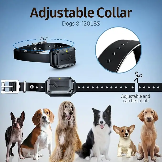 2025  Pet Training Supplies Dog Electric Training Collar Control Waterproof Dog Shock Collar With Remote Control for Dogs