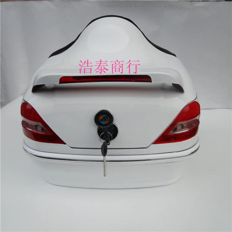 universal LED trunk LED anti-fall safety motorcycle trunk battery electric vehicle trunk thickening motorcycle box scooter box