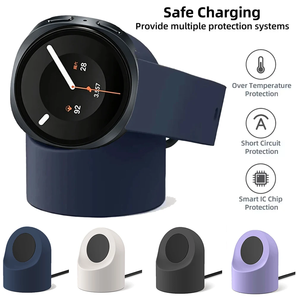 Silicone Charging bracket for Samsung Galaxy Watch 9/8/7/6/5/4 Smart Wath Charging Stand Storage Seat for Galaxy Watch Ultra 2 1