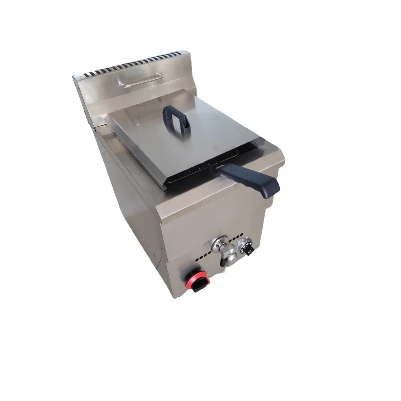 Commercial gas single cylinder constant temperature flameout protection fryer, French fries fryer 6