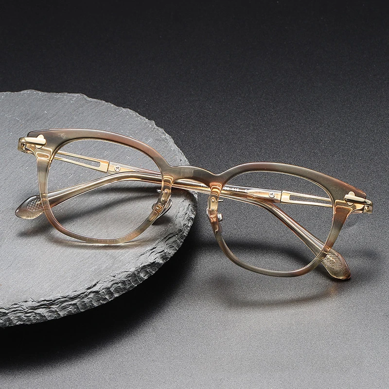 

New Popular Vintage Acetate Glasses Frame for Men and Women High Quality Simple Computer Eyeglasses