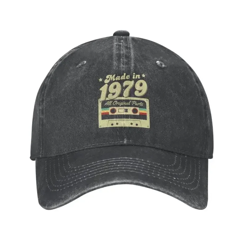 Cool Cotton Made In 1979 Baseball Cap Men Women Custom Adjustable Adult All Original Parts Birthday Gift Dad Hat Hip Hop