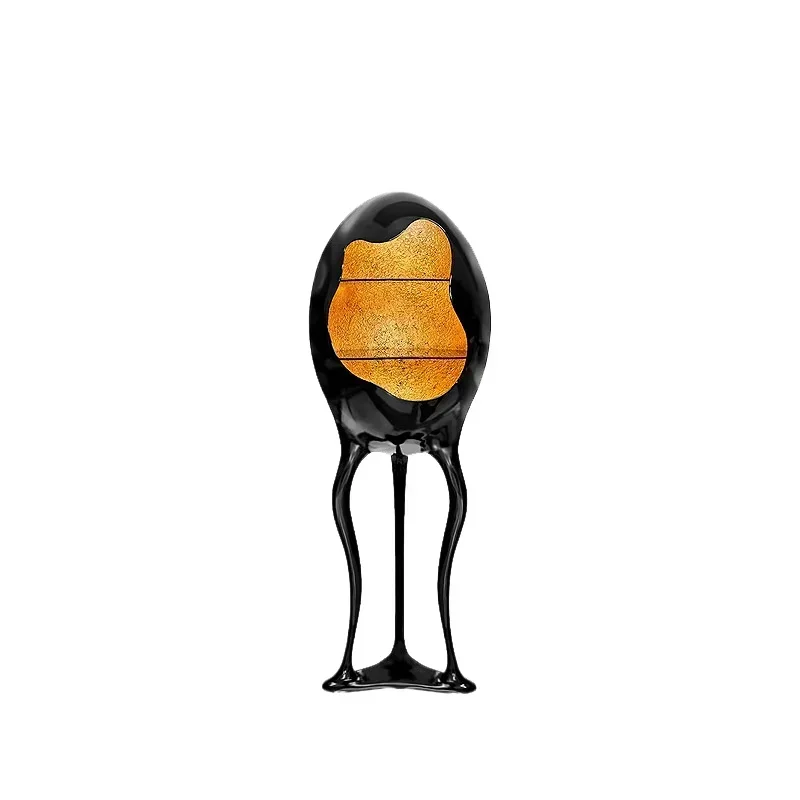 Light luxury creative egg-shaped fiberglass wine cabinet villa luxury house floor art ornament decorative tall cabinet