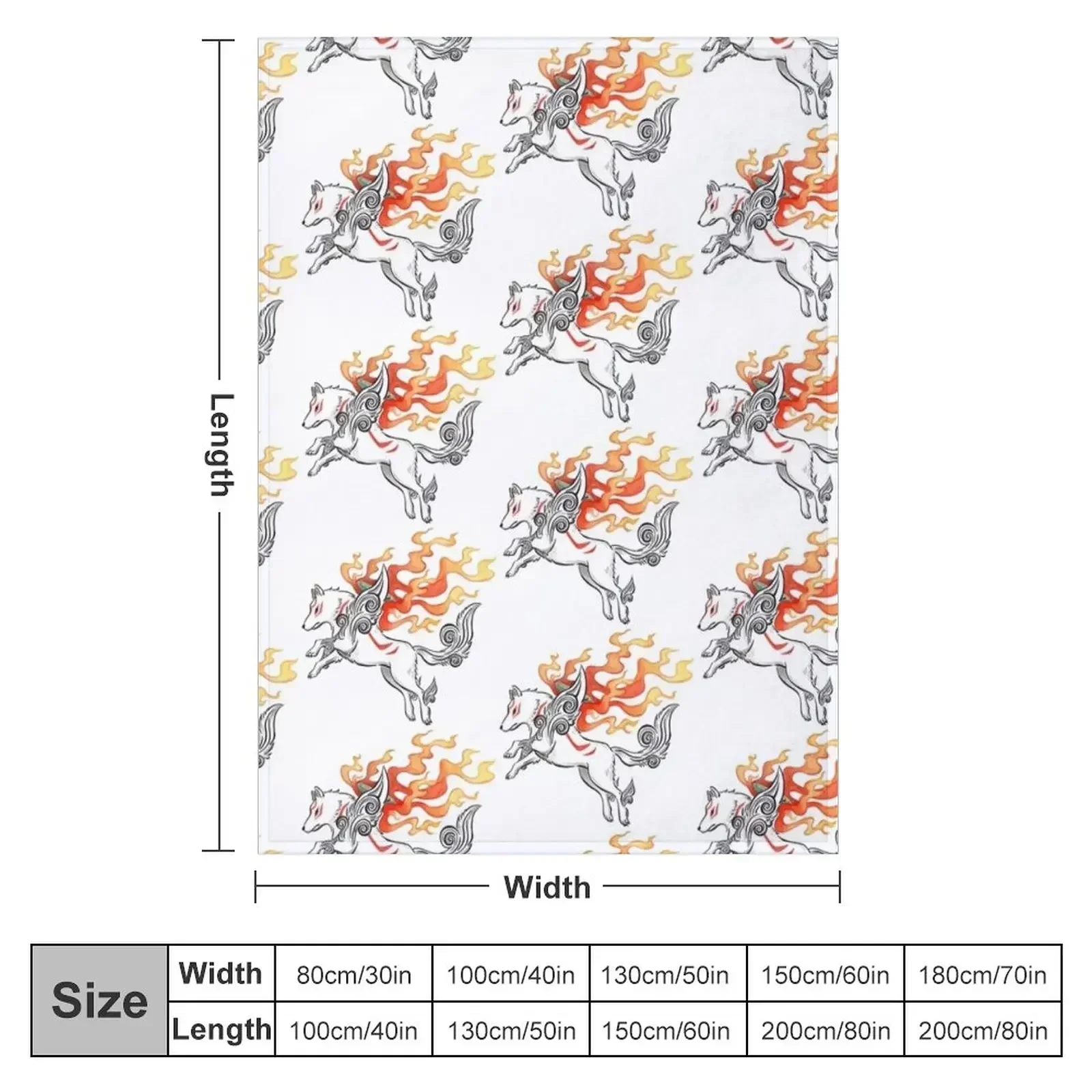 Okami Amaterasu white wolf in watercolour Throw Blanket Multi-Purpose christmas gifts Fashion Sofas heavy to sleep Blankets
