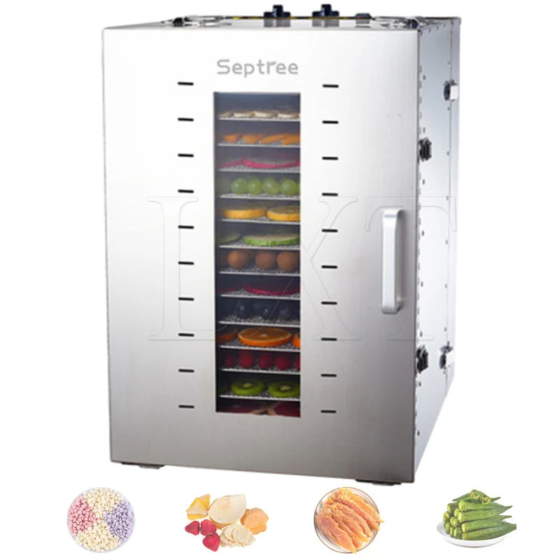 

Stainless Steel Dehydration Machine Home Use Fruit Vegetable Dehydrator 16 Trays Commercial Dryer Best Quality