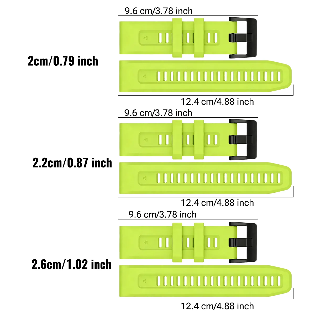QuickFit 26/20/22mm Band For Garmin Fenix 6/6X/7X/Fenix8 (51/47mm)/Fenix 5X Luminous Smartwatch Strap Tactix8/Forerunner 970