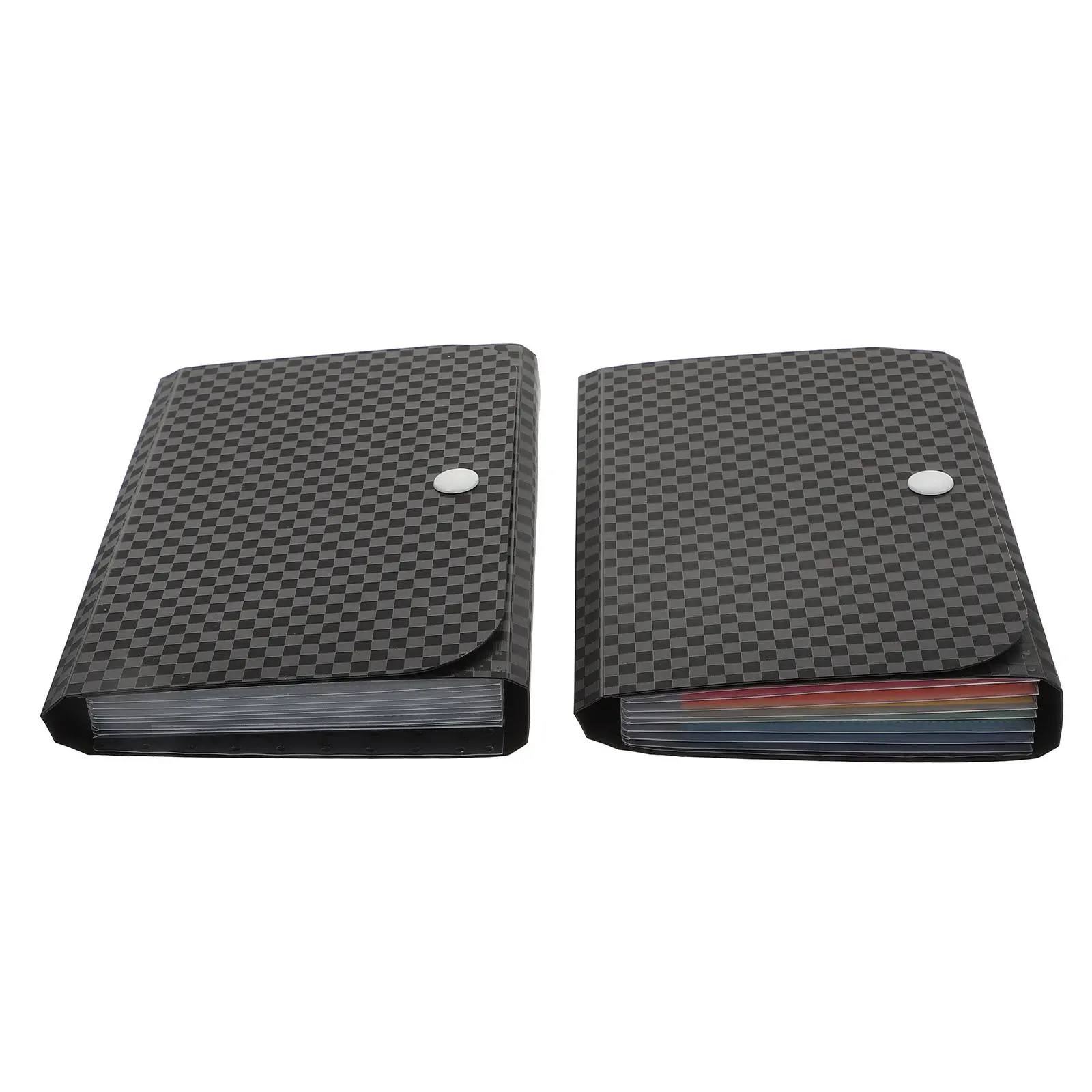 2Pcs Small Folder Bag Multi-Layer File Accessory for Organizing Documents Vouchers Tickets Cards Compact Lightweight Easy to