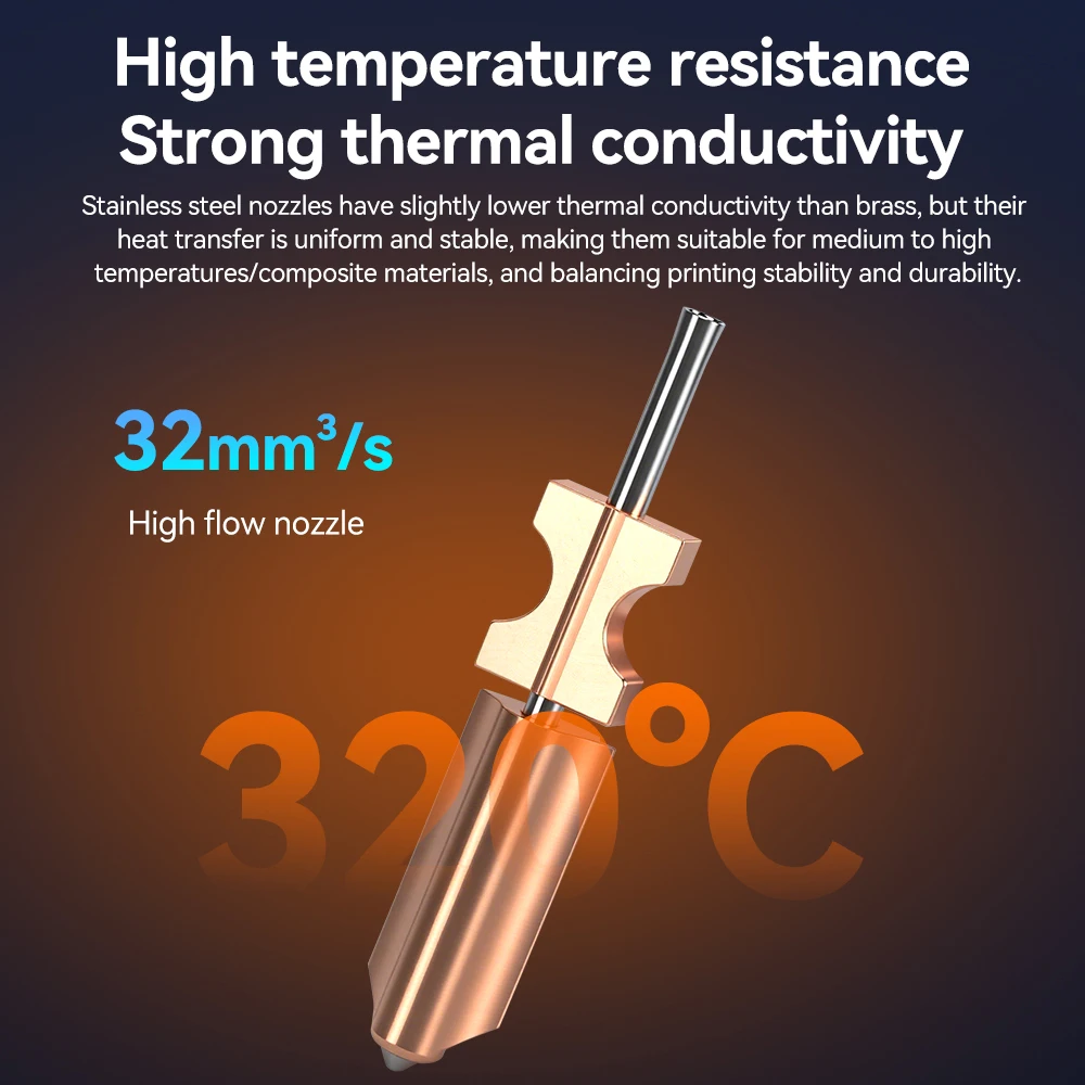 

Новые закаленные сопла FlashForge AD5X (0.25, 0.4, 0.6, 0.8) для экструдера ADVENTURER AD5X Flashforge, хотэнд AD5X, аксессуары для 3D-принтеров