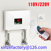 Be suitable for 110V/220V Instant Water Heater 3000W/5500W Wall-Mounted Electric Heaters for Bathroom Hot Water Shower and Home