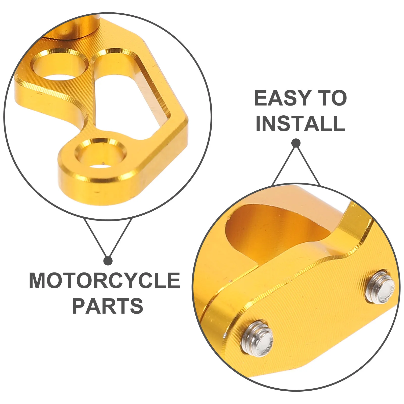 

Brake Line Motorcycle Aluminum Alloy Oil Pipe Bracket Durable Hole Line Clamp Parking Brake Cable Clamp Motorcycle