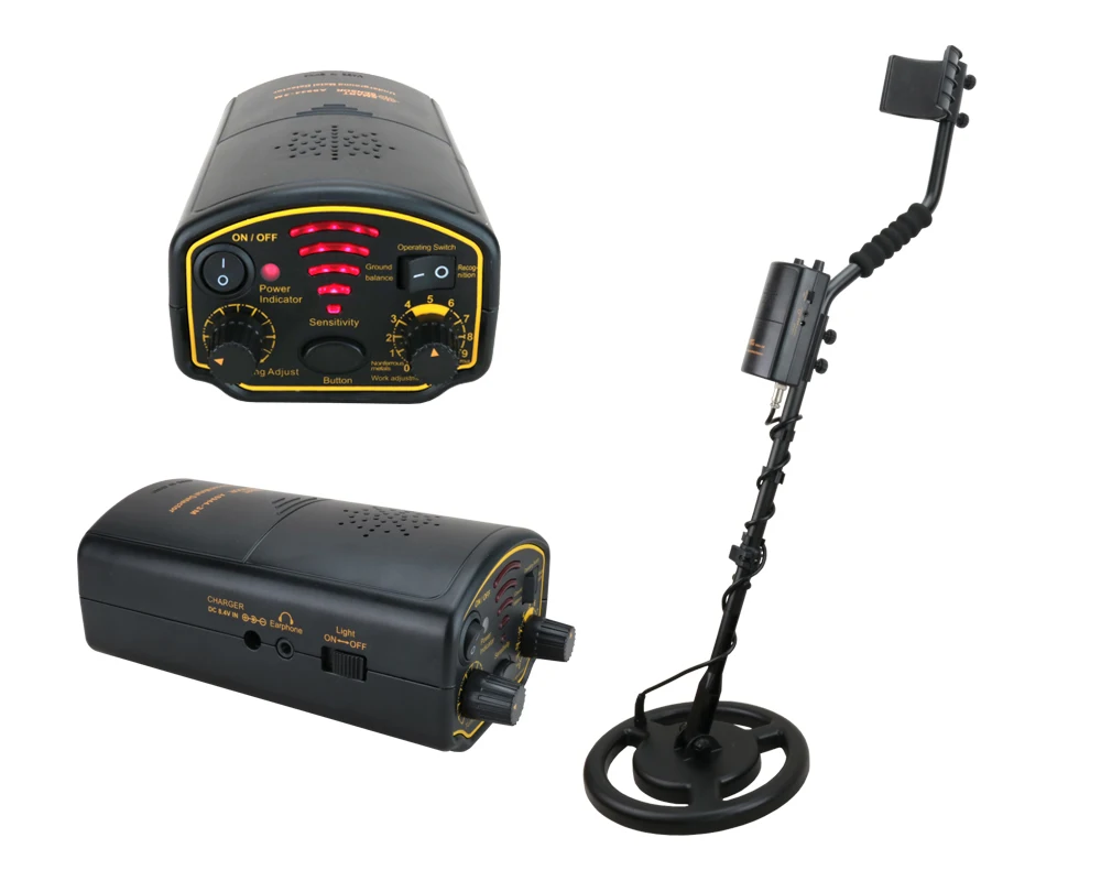 AR944M Rechargeable 1.5m Depth Underground Treasure Hunting Gold Relic Metal Detector for Gold Digger Seeking Hunter